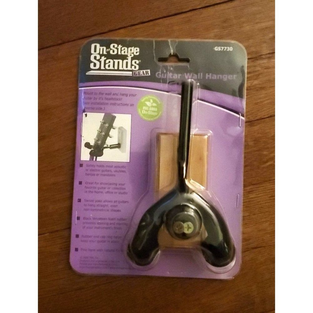 On-Stage GS7730 Wooden Wall Guitar Hanger